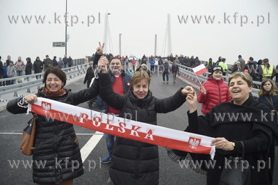 Otwarcie zwodzonego mostu 100-lecia Odzyskania Niepodległości...