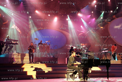 LIonel Richie na Festiwalu PIosenki w Sopocie. 21.08.99...