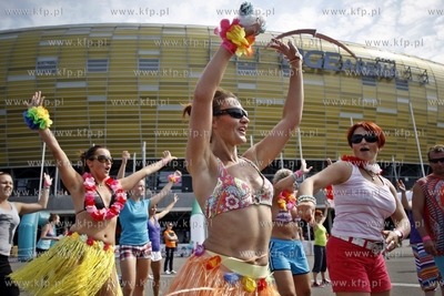 Gdansk.PGE Arena. Maraton Zumby, proba pobicia rekordu...