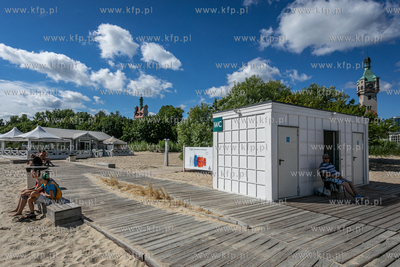 Wejscie na plażę nr 23  w Sopocie.
01.08.2022
fot....