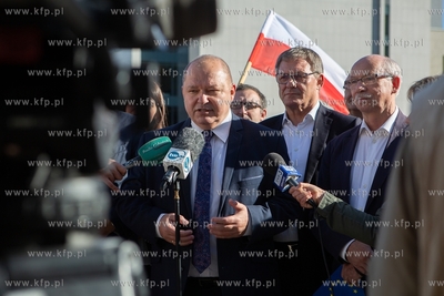 Gdynia. Konferencja prasowa Koalicji Obywatelskiej....