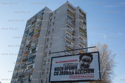 Gdańsk. Billboard z wizerunkiem Anny Zalewskiej z...
