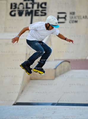 Gdansk. Plac Zebran Ludowych. Baltic Games, festiwal...