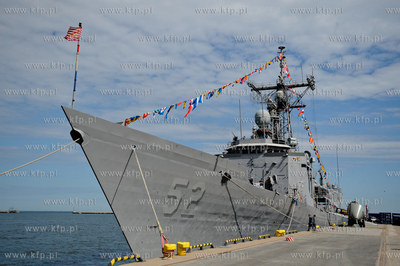 Nabrzeze francuskie portu w Gdyni. Robocza wizyta amerykanskiej...