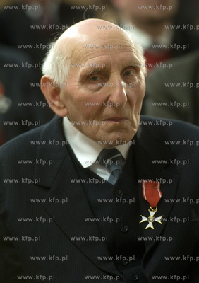 Gdansk. Historyczna sala BHP. Wreczenie odznaczen panstwowych,...