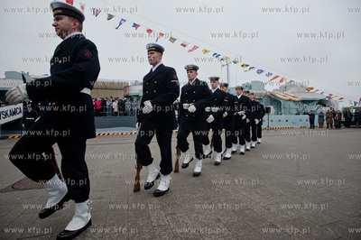 Gdynia. Nabrzeze Pomorskie. Uroczyste obchody 75-lecia...