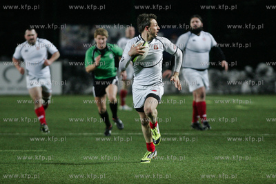 Gdynia. Narodowy Stadion Rugby. Mecz rugby dywizji...