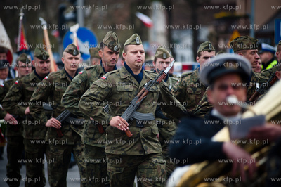 Obchody Swieta Konstytucji 3 Maja w Pruszczu Gdanskim.
Nz...