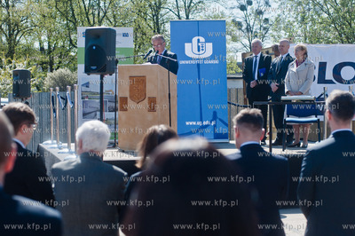 Gdansk. Batycki Kampusu Uniwersytetu Gdanskiego. Uroczystosc...