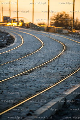 Gdansk. Zmodernizowana linia tramwajowa na Stogi. 
27.12.2014
fot....