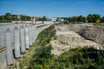 Gdansk. Teren budowy kompleksu handlowo-uslugowego...