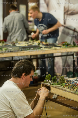 Montaż dioramy w historycznej Sali BHP Stoczni Gdańskiej,...