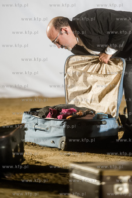 Gdańsk. Teren Muzeum II Wojny Światowej. Performance...