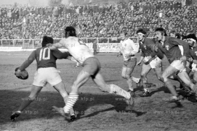 Rozgrywki o Puchar FIRA. Mecz rugby Polska - Francja,...