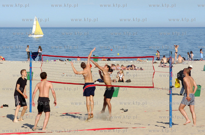 Popoludnie na gdynskiej plazy 14.06.2006 Fot. Andrzej...