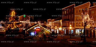 W Wejherowie swiateczne. Wejherowski rynek i deptak...