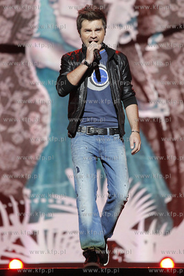 Sopot Hit Festiwal 2009. Nz. Lukasz Zagrobelny 07.08.2009...