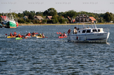Gdansk. Ekspedycja Wisla podroznika Marka Kaminskiego...