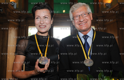 Gdansk. Ratusz Staromiejski. Wreczenie Medali Stolema...