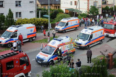 W Domu Opieki w Rumi doszlo do pozaru w pomieszczeniu...