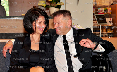 Gdansk. Scandic Hotel. Krzysztof Rutkowski z partnerka...