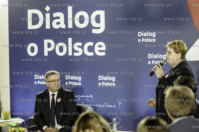 Zamek Gniew. Spotkanie Prezydenta Bronislawa Komorowskiego...