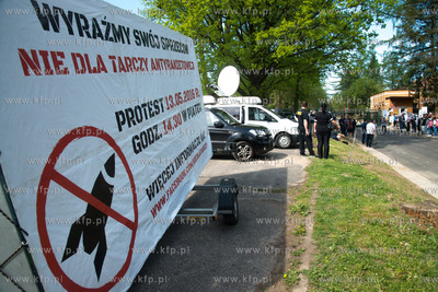 Redzikowo. Protest mieszkancow przeciwko budowie tarczy.
13.05.2016
Fot....