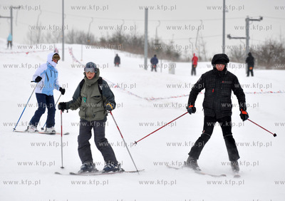 Stok narciarski w Przywidzu na Kaszubach. Na miejscu...