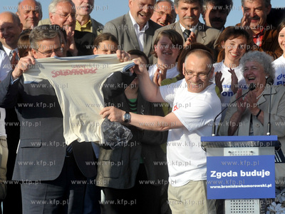 Zakonczenie kampanii wyborczej kandydata na urzad Prezydenta...