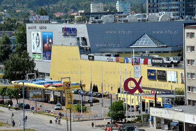 Gdansk Przymorze. Galeria handlowa Alfa Centrum na...
