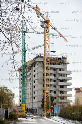 Gdansk Przymorze.Budowa przez firme INPRO osiedla Trzy...
