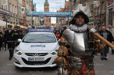 Oficjalne powitanie pucharu Henri Delaunaya w Gdansku....