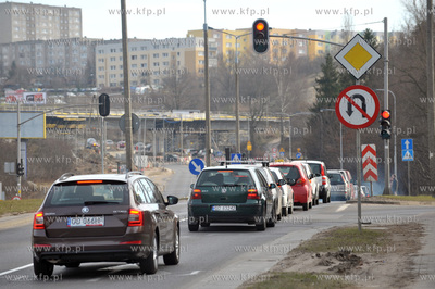 Budowa Pomorskiej Kolei Metropolitalnej. Ul. Potokowa.14.03.2014...
