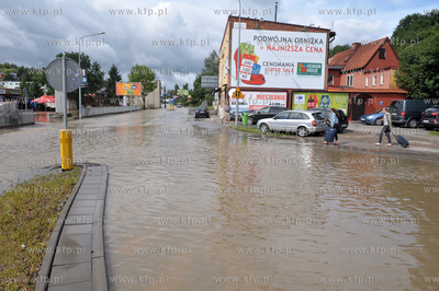 Zalany Gdańsk Siedlce  po intensywnych opadach deszczu....