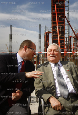 Gdansk Letnica. Ceremonia wmurowania kamienia wegielnego...