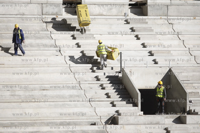 Gdansk. Budowa stadionu pilkarskiego PGE Arena.
16.03.2011
fot....