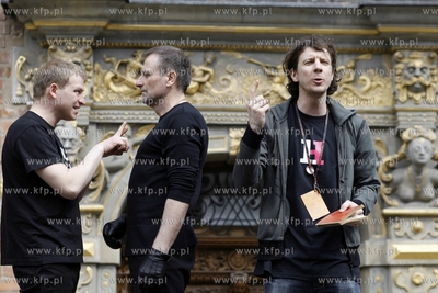 Gdansk. Ul. Dlugi Targ. Happening Pierwszy Zjazd Hamletów...