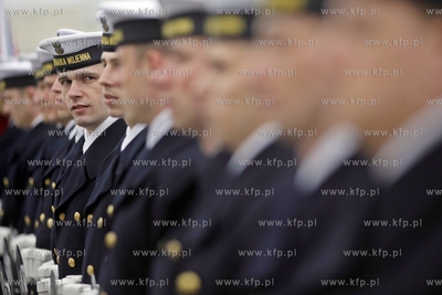 Gdynia. ORP Blyskawica. Wizyta ambasadora Stanow Zjednoczonych...