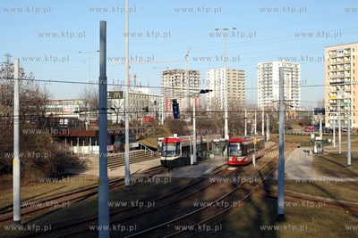 Pętla tramwajowa na gdańskiej Zaspie.
17.02.2015
fot....