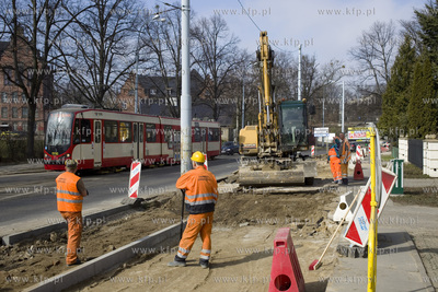 Budowa scieżki rowerowej na w ciagu ulicy Hallera...