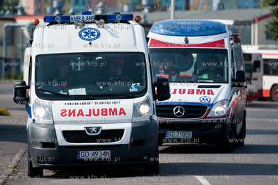 Gdansk. Teren bazy autobusowej ZKM przy ul. Hallera....