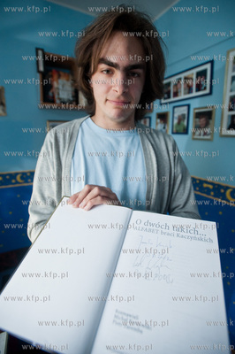 Gdansk. Przemek Szalinski, pomyslodawca akcji charytatywnej...