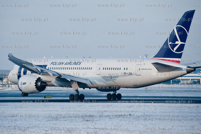 Gdansk. Port Lotniczy im. Lecha Walesy. Boeing 787-800...