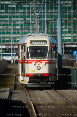 Gdansk. Zabytkowy tramwaj typu 102Na z 1970 roku. Przygotowana...