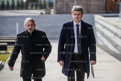 Gdansk. Plac Solidarnosci. Konferencja Janusza Palikota,...