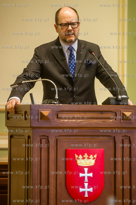 Gdansk. Nowy Ratusz. XXXVI Sesja Rady Miasta Gdanska....