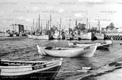 Port rybacki w Jastarni na polwyspie helskim na Kaszubach....