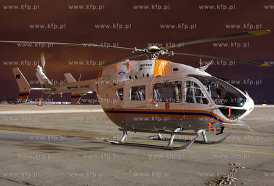 Gdansk, Rebiechowo. Nz. Eurocopter EC145 nalezacy do...