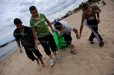 Gdansk. Brzezno. Miedzynarodowa Akcja Sprzatania Baltyku...
