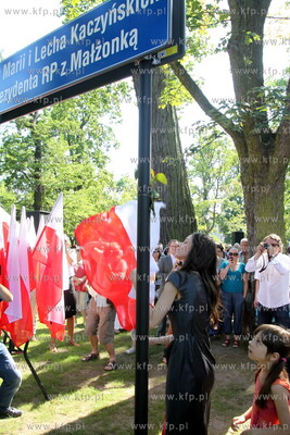 Sopot. Odsloniecie tablicy pamiatkowej honorujacej...